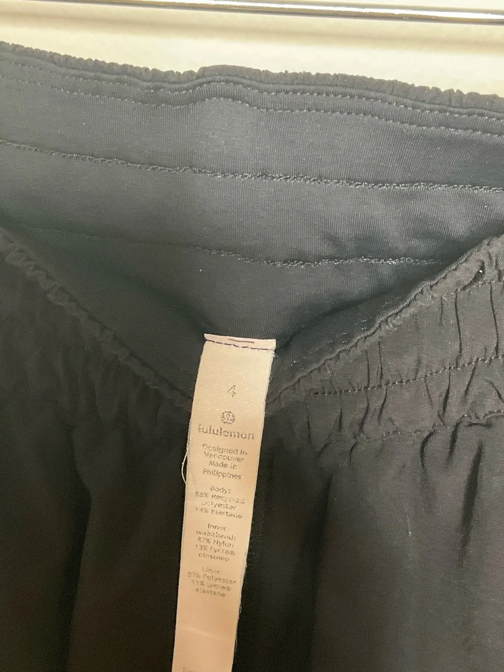 Lululemon Black Track That Running Shorts - Size 4